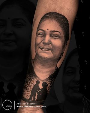 Portrait Tattoo done by Abhishek Saxena at Circle Tattoo Delhi
