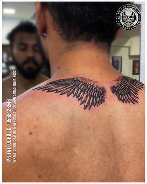 Any Tattoo & Piercing inquiry🧿📱Call:- 9558126546DM or Visit studio for free consultation 🟢Whatsapp:- 9558126546_________________________✉️Mrtattooholic111@gmail.com#wingstattoo #wingstattoodesign #wingstattoos #wingsart #wings #angelwings #backtattoo #necktattoo #realismtattoo #realism #devil #devilstattoo #besttattoo #shouldertattoo #mrtattooholic #tattooartist #tattoostudio #tattoos #tattoosofinstagram #tattooideas #tattoodesign #tattoodo #ahmedabad #ahmedabadtattoo #ahmedabadtattoostudio #ahmedabadtattooremoval #ahmedabadtattooartist #tattoorealistic #tattooremoval #ahmedabadtattooremoval