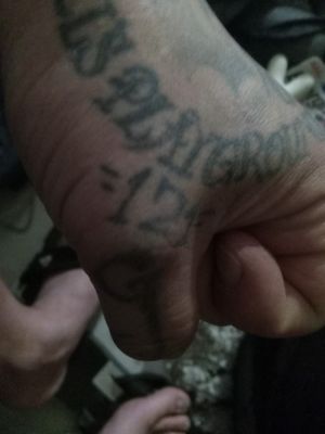 121 and a the G on my hand and thumb
