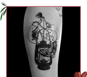Un grand merci pour ce tatouage tout en finesse 💀💋🖤 #lantern #flowers #butterfly #tattoo #tattooideas #tattoos #tattoogirl #tattooed #tattooing #ink #inktattoo #inkdrawing #inked #blacktattoo #blackwork #creation #illustration #digitalpainting #art #artwork #flash