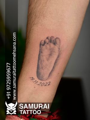 footprint tattoo |Tattoo for babby |foot print tattoo |footprint tattoo design