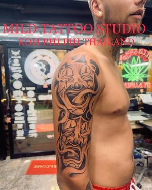 #masktattoo #mask #tattooart #tattooartist #bambootattoothailand #traditional #tattooshop #at #mildtattoostudio #mildtattoophiphi #tattoophiphi #phiphiisland #thailand #tattoodo #tattooink #tattoo #phiphi #kohphiphi #thaibambooartis  #phiphitattoo #thailandtattoo #thaitattoo #bambootattoophiphi
Contact ☎️+66937460265 (ajjima)
https://instagram.com/mildtattoophiphi
https://instagram.com/mild_tattoo_studio
https://facebook.com/mildtattoophiphibambootattoo/
Open daily ⏱ 11.00 am-24.00 pm
MILD TATTOO STUDIO 
my shop has one branch on Phi Phi Island.
Situated , Located near  the World Med hospital and Khun va restaurant