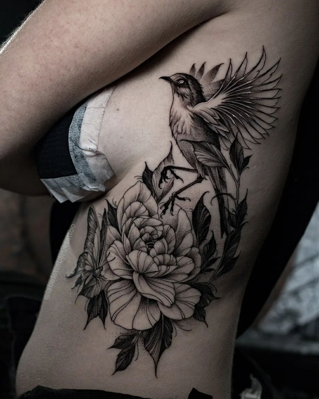 Bird and Flowers Tattoo  Best Tattoo Ideas Gallery