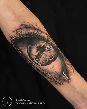 Realism Shiva Tattoo done by Parth Vasani at Circle Tattoo India