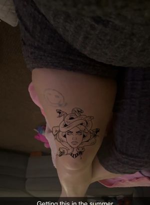 I want a Medusa head and my Smokie tattoo doctored up 