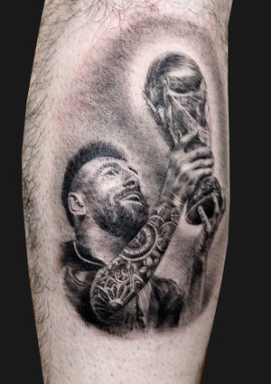 Tattoo uploaded by Facundo C Pereyra • Messi portrait #portraitmessi •  Tattoodo