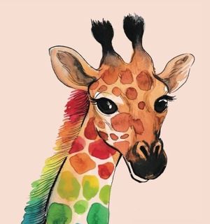 Milo the baby sobriety giraffe. (Idea)