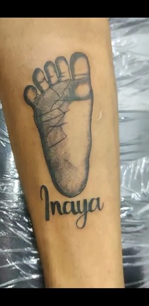 Baby foot tattoo