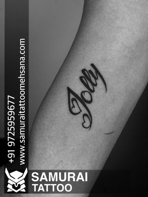 Jolly name tattoo |Jolly name tattoo ideas |Jolly tattoo 