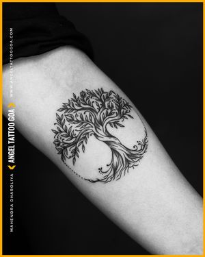 Tree Tattoo Mahendra Dharoliya At Angel Tattoo Goa, Best Tattoo Artist in Goa, Best Tattoo Studio in Goa, Best Tattoo Shop in Goa, Best Tattoo Studio in Baga Goa, Best Tattoo Artist in Baga Goa • • Follow Us On Instagram @angeltattoostudiogoa • • Call & Book Your Appointment 9960107775 / 9834870701 #angeltattoogoa #angeltattoostudiogoa #besttattooartistingoa #besttattoostudioingoa #besttattooartistinbagagoa #besttattoostudioinbagagoa #besttattooartistincalangute #besttattooshopingoa 
