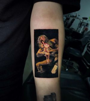 Capture the essence of art with this striking realism and illustrative style tattoo by the talented artist Lim.