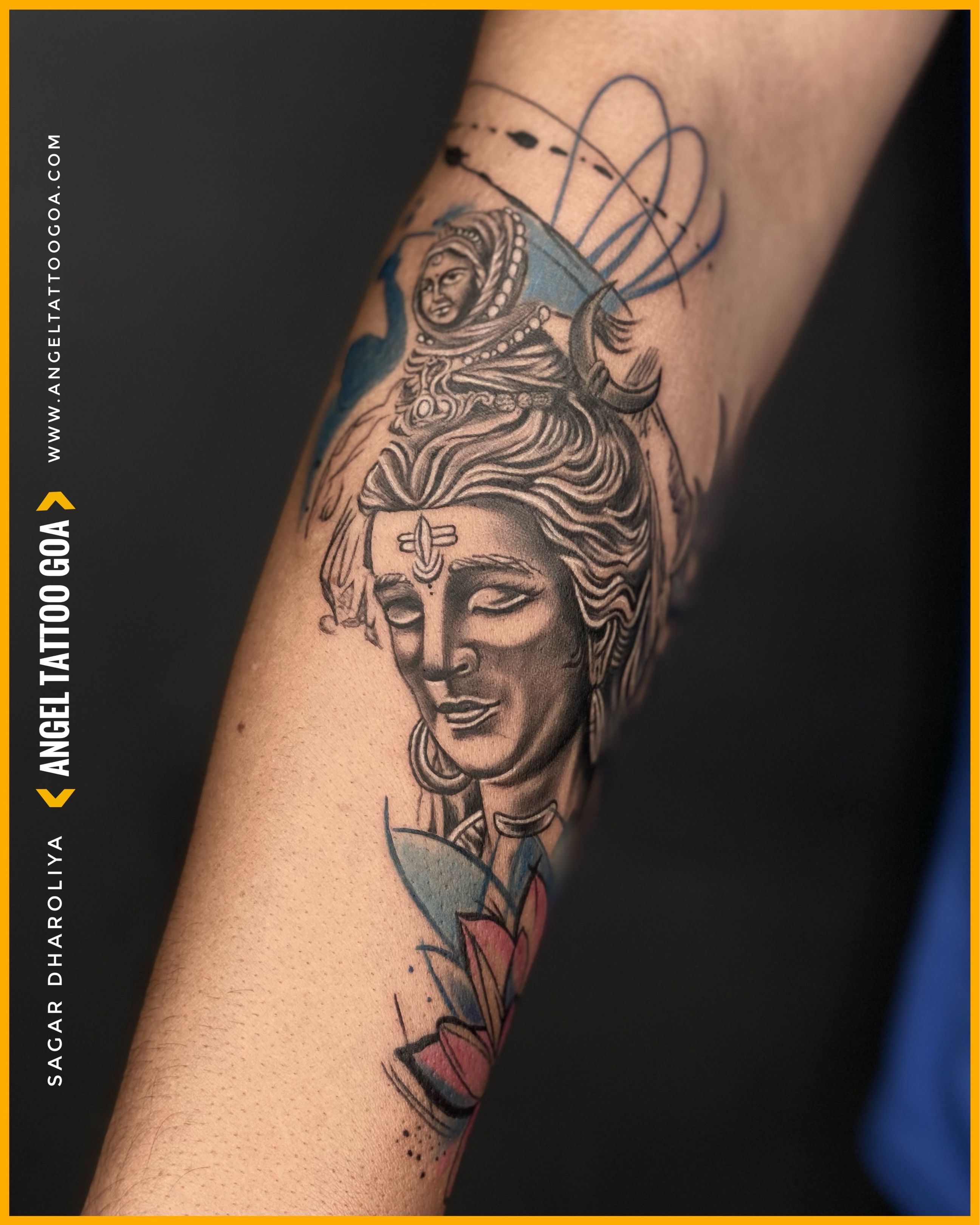 Tattoo uploaded by Angel Tattoo Goa  Best Tattoo Artist in Goa  Shiva  Tattoo By Sagar Dharoliya At Angel Tattoo Goa Best Tattoo Artist in Goa  Best Tattoo Studio in Goa