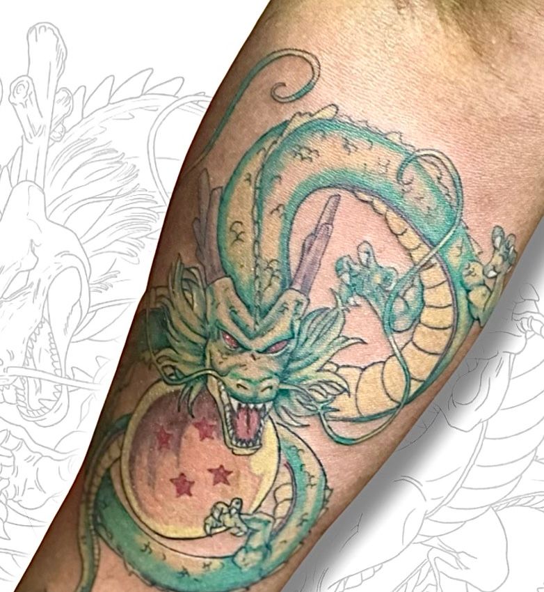 shenron in Illustrative Tattoos  Search in 13M Tattoos Now  Tattoodo