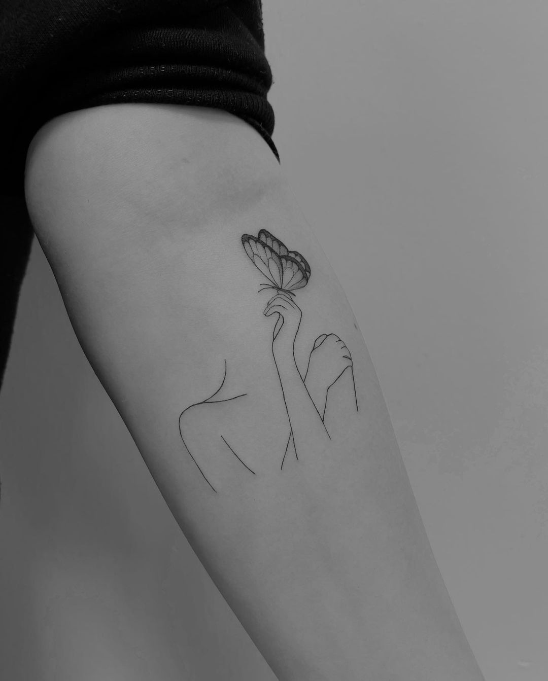 instagram trinwilde   Silhouette tattoos Feminist tattoo Line tattoos