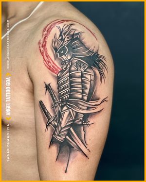 Samurai Tattoo Done By Sagar Dharoliya At Angel Tattoo Goa, Best Tattoo Artist in Goa, Best Tattoo Studio in Goa, Best Tattoo Shop in Goa, Best Tattoo Studio in Baga Goa, Best Tattoo Artist in Baga Goa ••Follow Us On Instagram @angeltattoostudiogoa••Call & Book Your Appointment 9960107775 / 9834870701#angeltattoogoa#angeltattoostudiogoa#besttattooartistingoa#besttattoostudioingoa#besttattooartistinbagagoa#besttattoostudioinbagagoa#besttattooartistincalangute#besttattooshopingoa