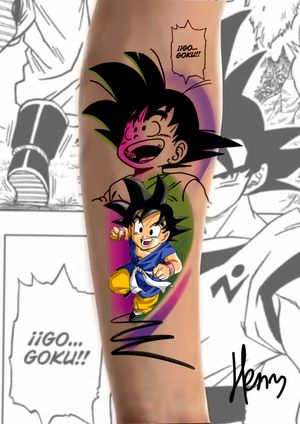 Goku from Dragon Ball l would love to tattoo