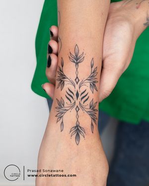 Floral Tattoo done by Prasad Sonawane at Circle Tattoo India