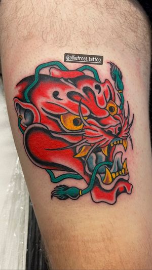 Hannya panther head morph in full colour