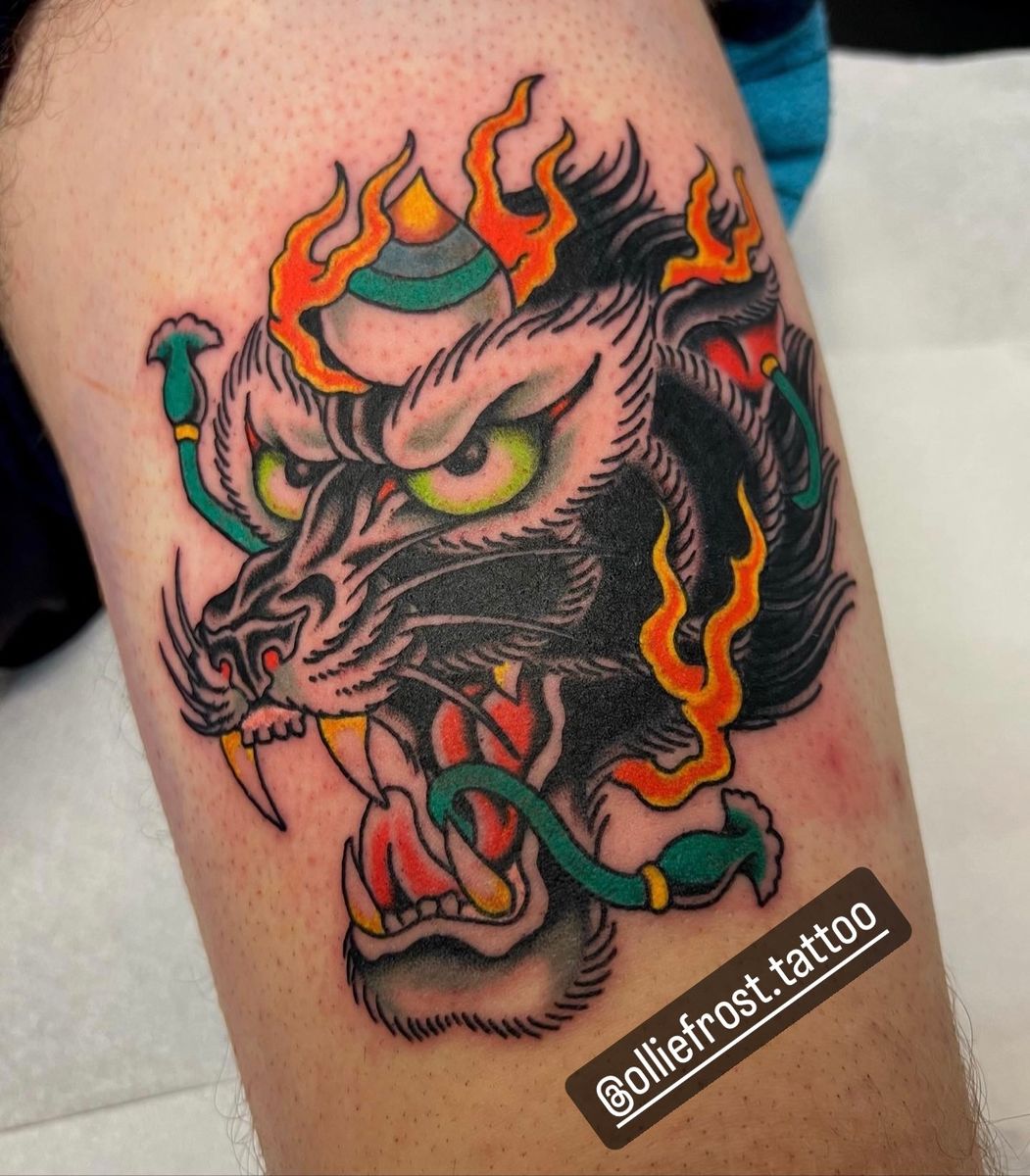 Tattoo uploaded by Ollie Frost • Hoju wolf full colour • Tattoodo