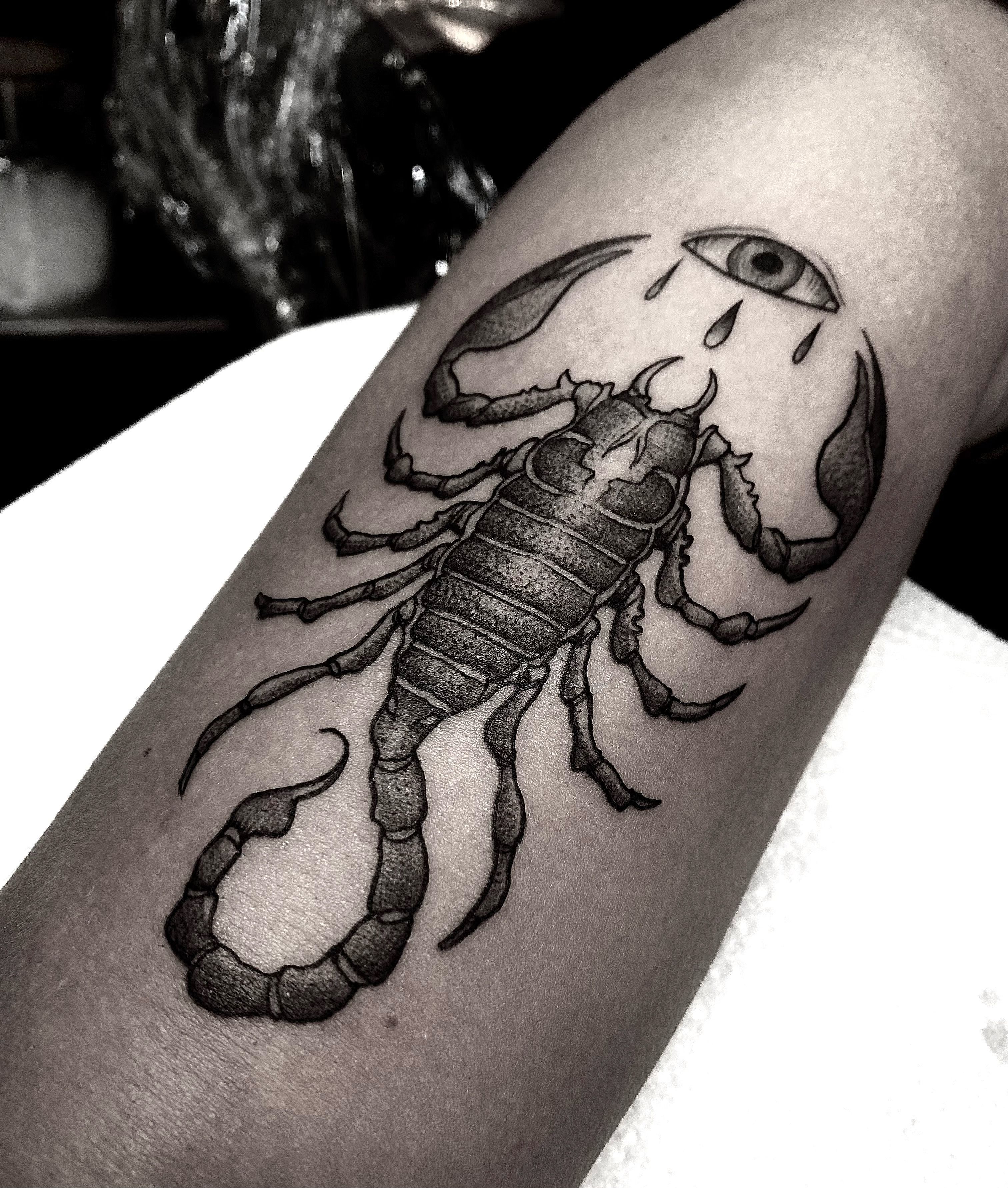 Japanese Lantern Scorpion Tattoo  Joel Gordon Photography