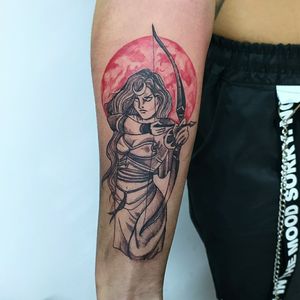 Tattoo de Artemisa mitología griega 