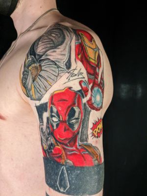 Comics case, Deadpool, Moon Knight and Iron man 