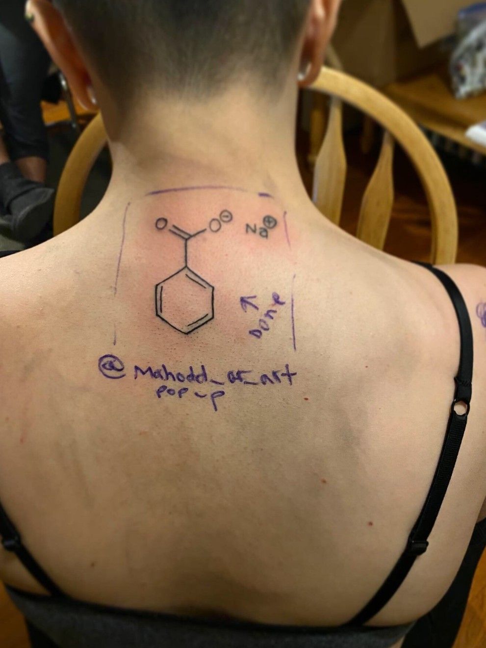 Math chemistry Molecule Temporary Tattoos Art Painting 3D Tattoo Makeup  Body Fake for Teens Men Women
