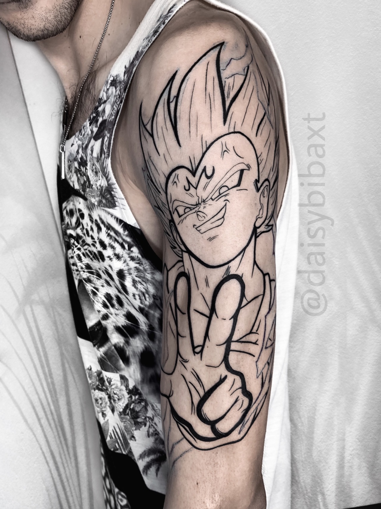 Vegeta super saiyan dragon ball tattoo by AntoniettaArnoneArts on DeviantArt