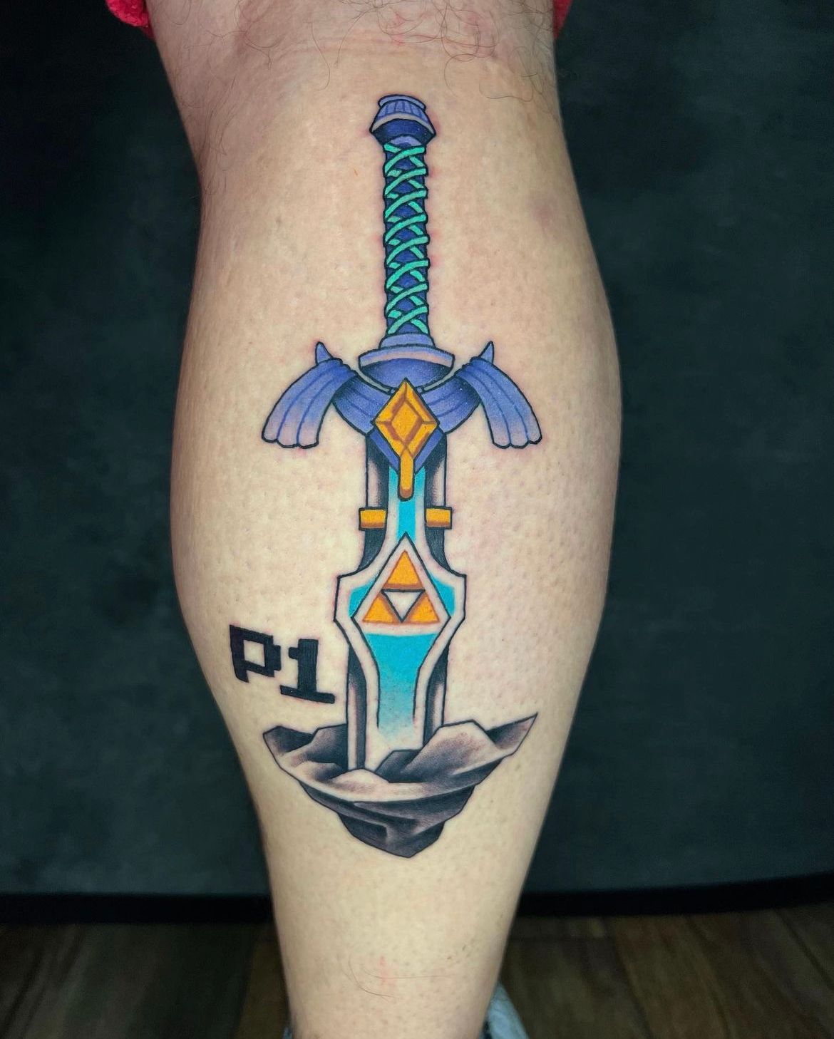 Player one player two tattoos with pixelated heart  Pixel heart tattoo  Retro tattoos Minecraft tattoo