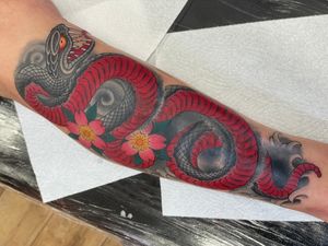 Coverup. Thankyou @fudochin ! Some fresh some healed Dm of you need a coverup Taking bookings at @lifestooshort.studio and @limerick_tattoo_convention #snaketattoo #snaketattoos #japanesesnake #japanesetattoo #irezumi #irezumitattoo #traditionaltattoo #dublintattoo #dublintattoos #dublintattooartist 