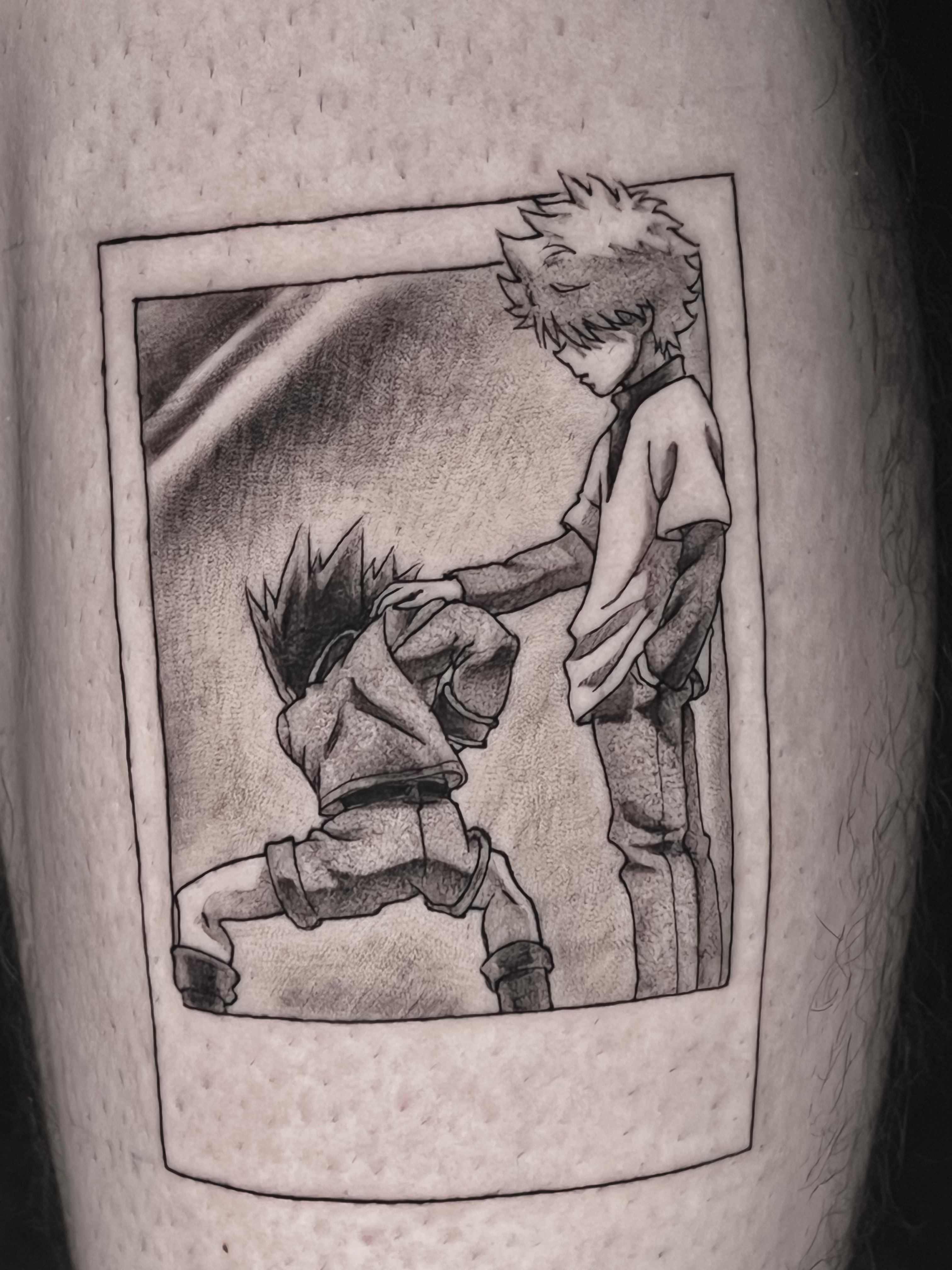 Killua Godspeed final big piece to my HXH sleeve were onto gap fillers  and the back of my hand being left Once again done by Andrew Douglas here  in Cedar Rapids IA