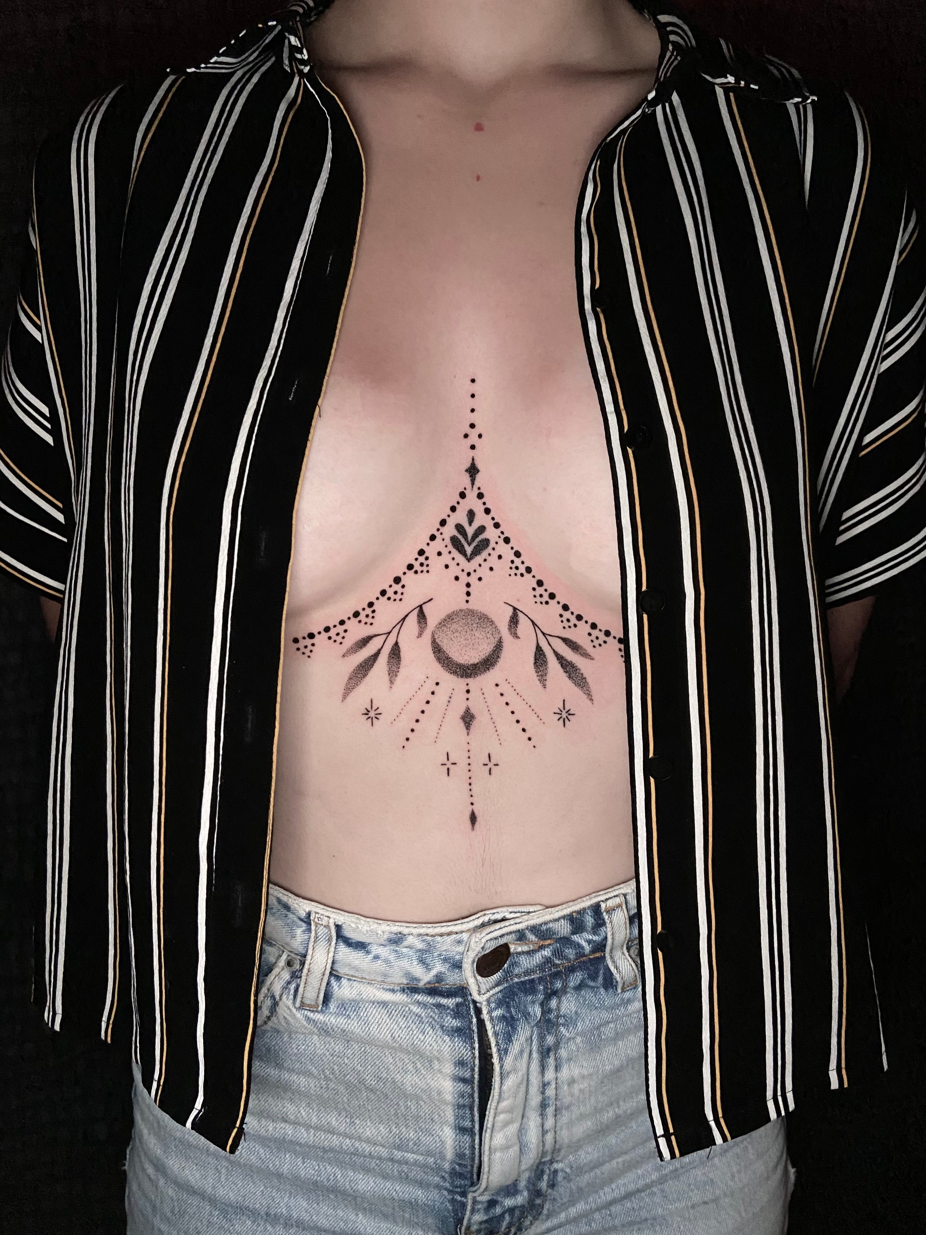sternum lotus tattoo for womenTikTok Search