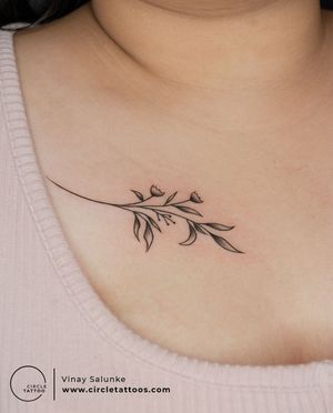 Floral Tattoo done by Vinay Salunke at Circle Tattoo India