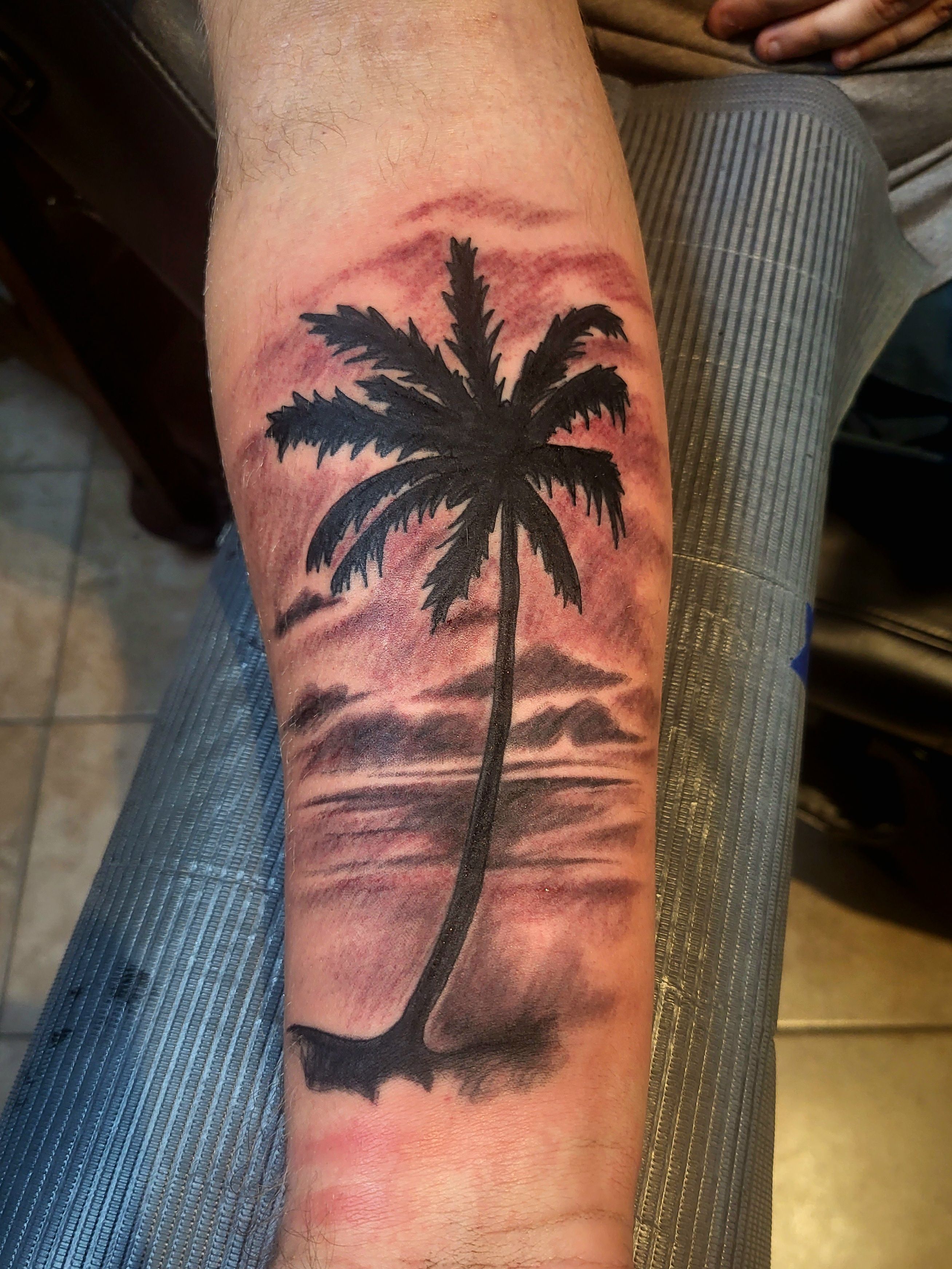 Tattoo uploaded by Sami Mi   palmtreetattoo palmtree beach  summer palmtrees  Tattoodo