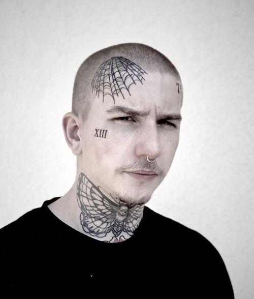 Face Tattoo Spider Web Face Tattoo Spider Web