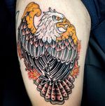 Eagle with Flowers