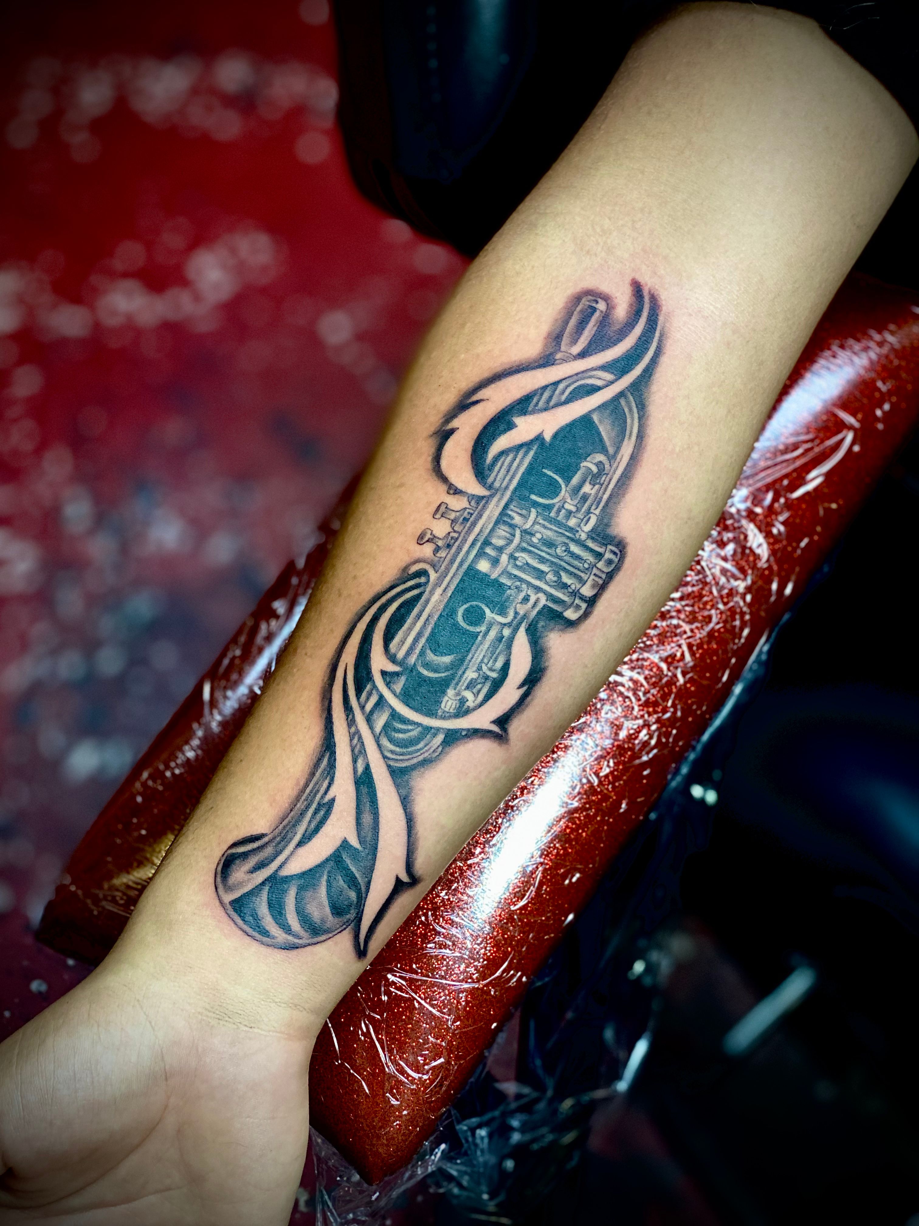 trumpet' in Old School (Traditional) Tattoos • Search in +1.3M Tattoos Now  • Tattoodo