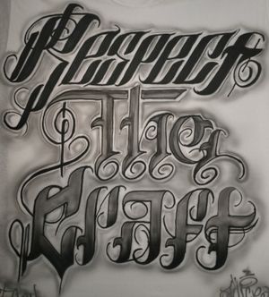 Freestyle lettering available 