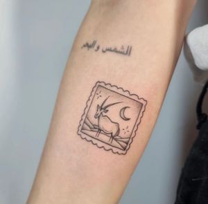 Oryx stamp tattoo