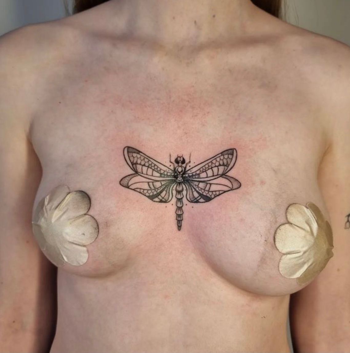 Tattoo tagged with splatter chest dragonfly  inkedappcom