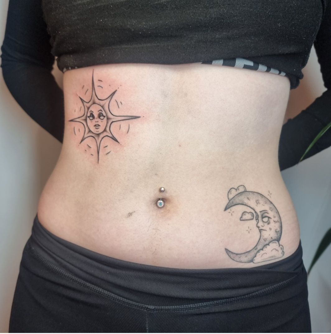 Belly Button Tattoo For Woman