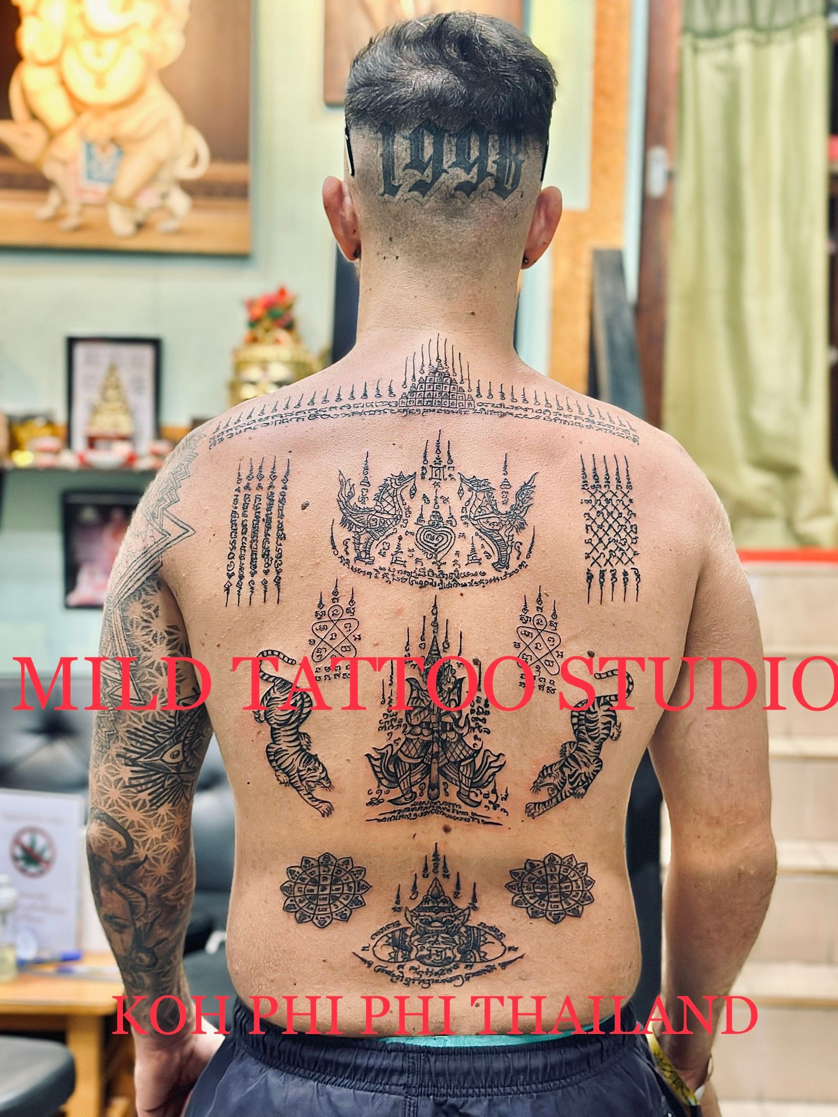 Elephant tattoo bamboo tattoo at BUS tattoo at phi phi island Thailand | Phi  phi island, Bamboo tattoo, Tattoos