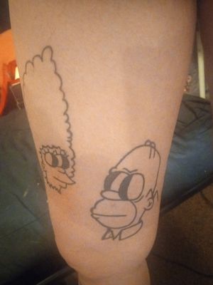 Simpsons. Marge and Homer done by myself