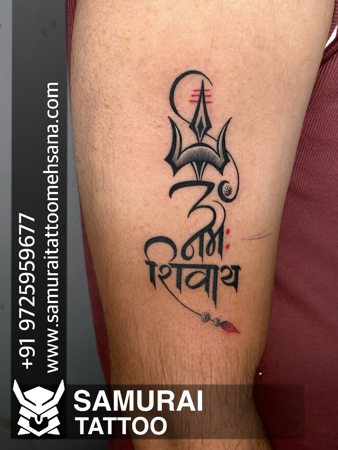 Maa with Trishul tattoos designs on inner forearm Don  Flickr