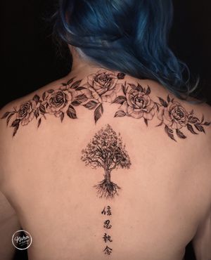 KaHo inkshop: Rose & Tree tattoo