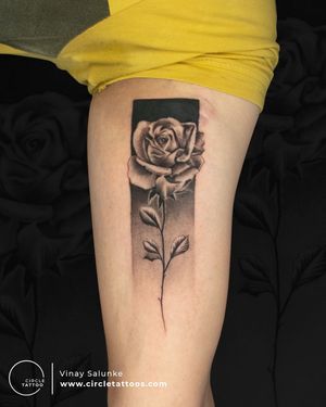 Floral Tattoo done by Vinay Salunke at Circle Tattoo India