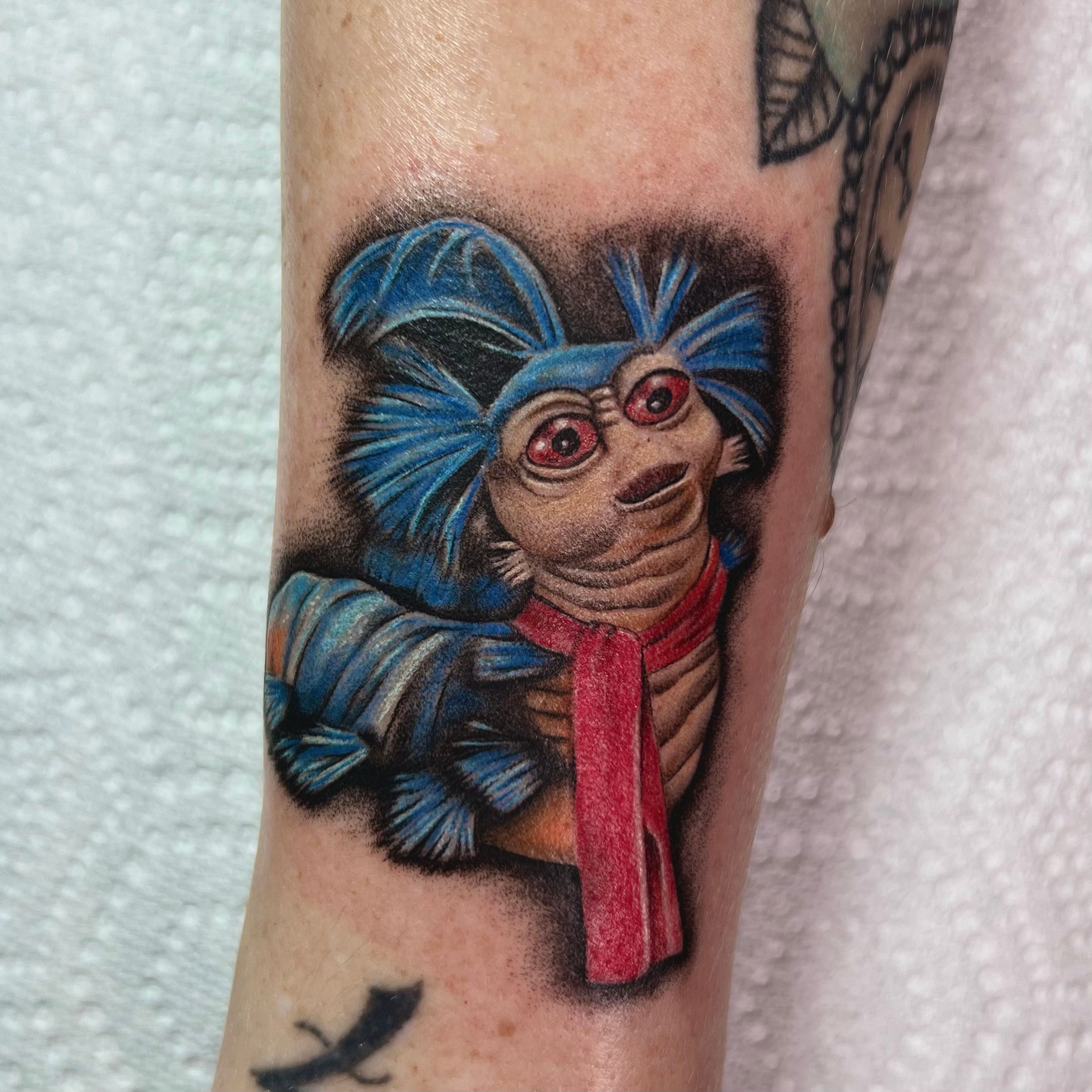 The Worm from Labyrinth tattoo