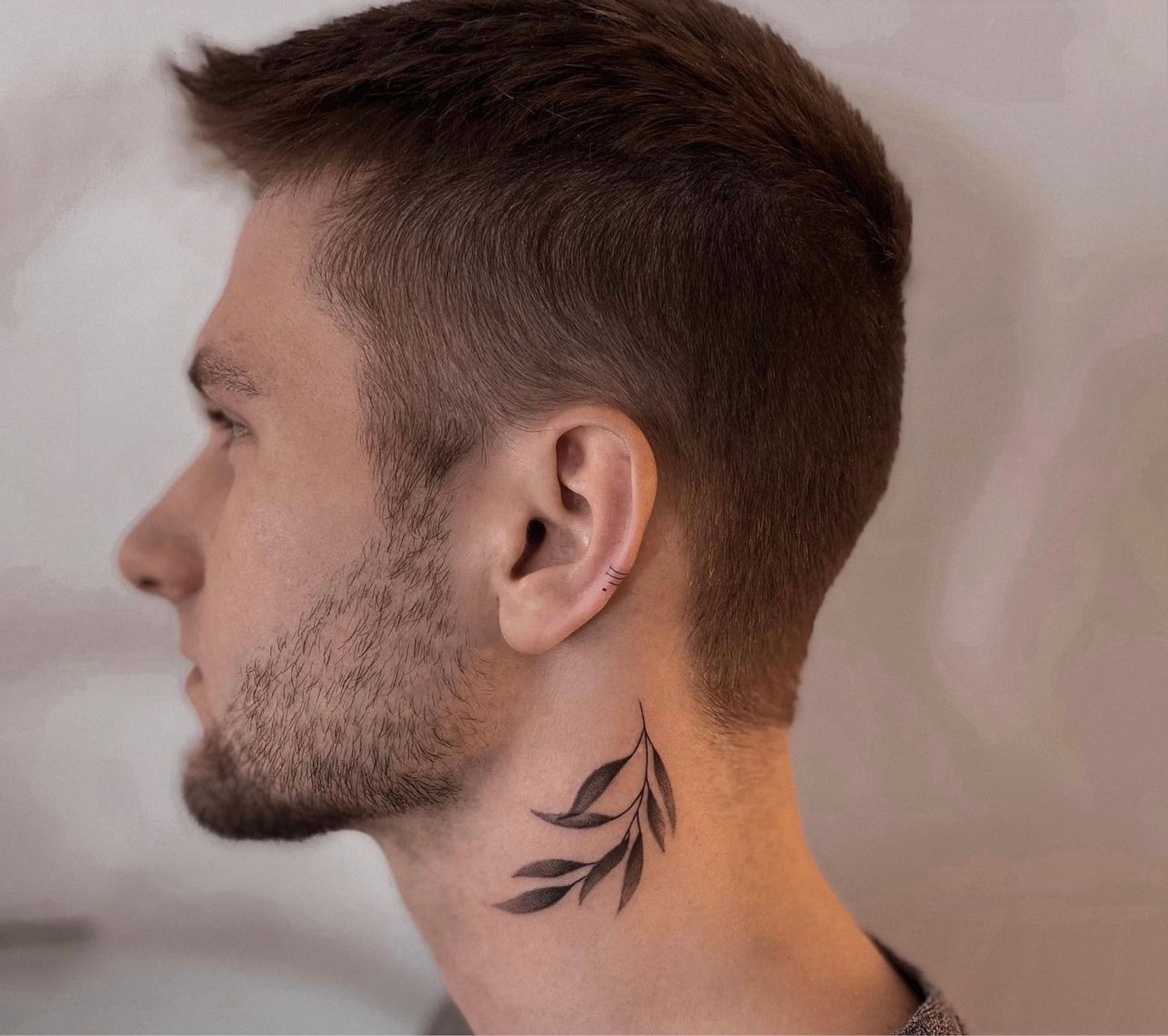 Rose & butterfly neck tattoo DM for august appointments #art #tattoo # necktattoo #rosetattoo #butterflytattoo #chicagotattooartist… | Instagram