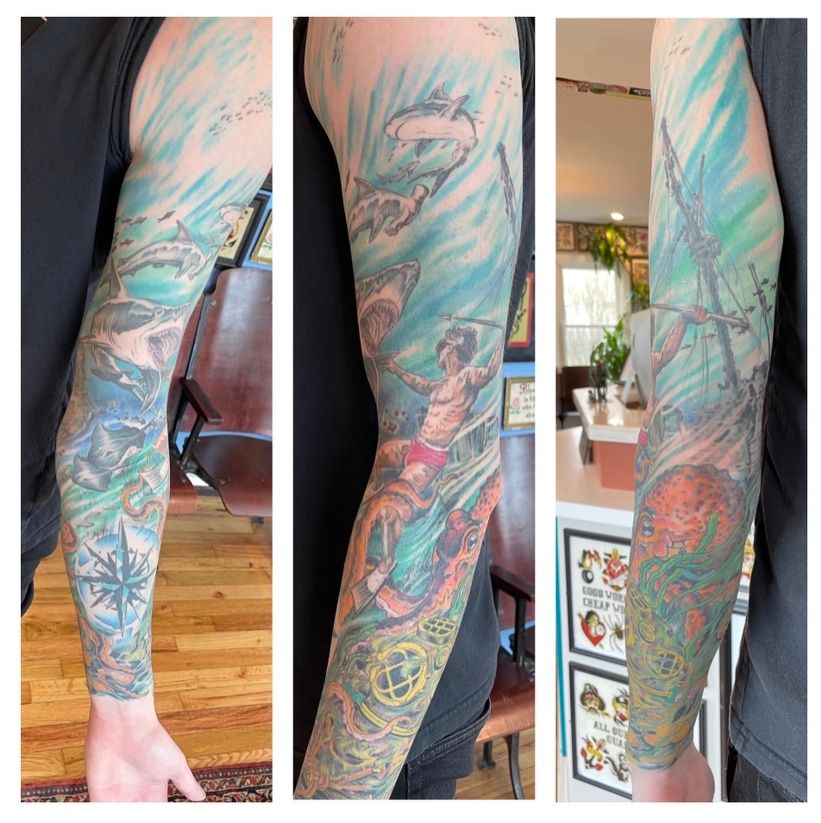 43 Outstanding Wave Tattoo Designs for Ocean Lovers  TattooBloq  Waves  tattoo Body art tattoos Wave tattoo design
