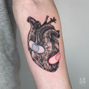 #Anatomical #heart with patches
